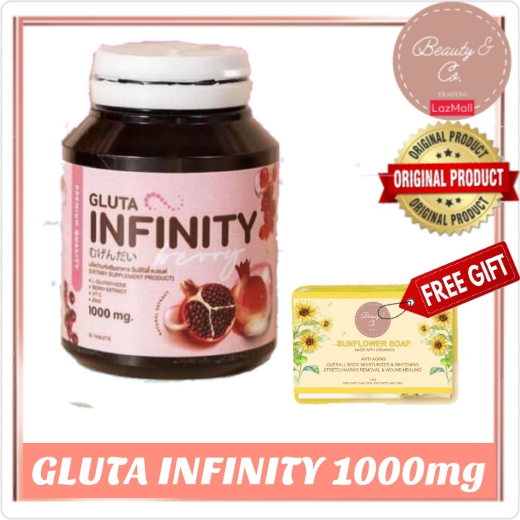 Gluta Infinity 1000mg Gluta Frozen Thailand [FREEBIE SFO SOAP] ORIGINAL ...