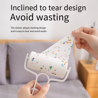 Clothes gluer hand tear sticky dust paper roller brush gluer pet hair gluer Dust Collector #6