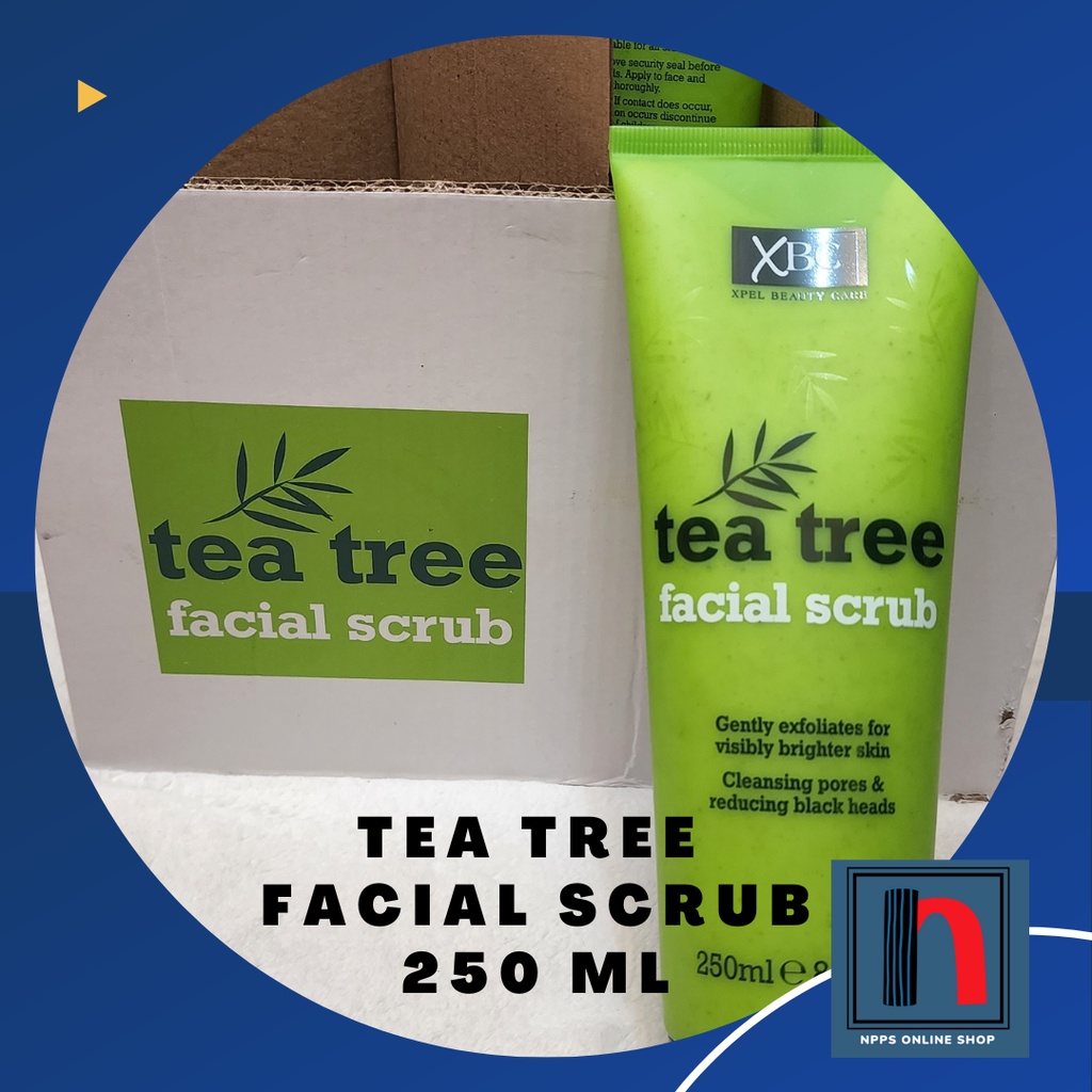 TEA TREE FACIAL SCRUB 250ML / FACIAL FOAMING WASH 200ML Shopee