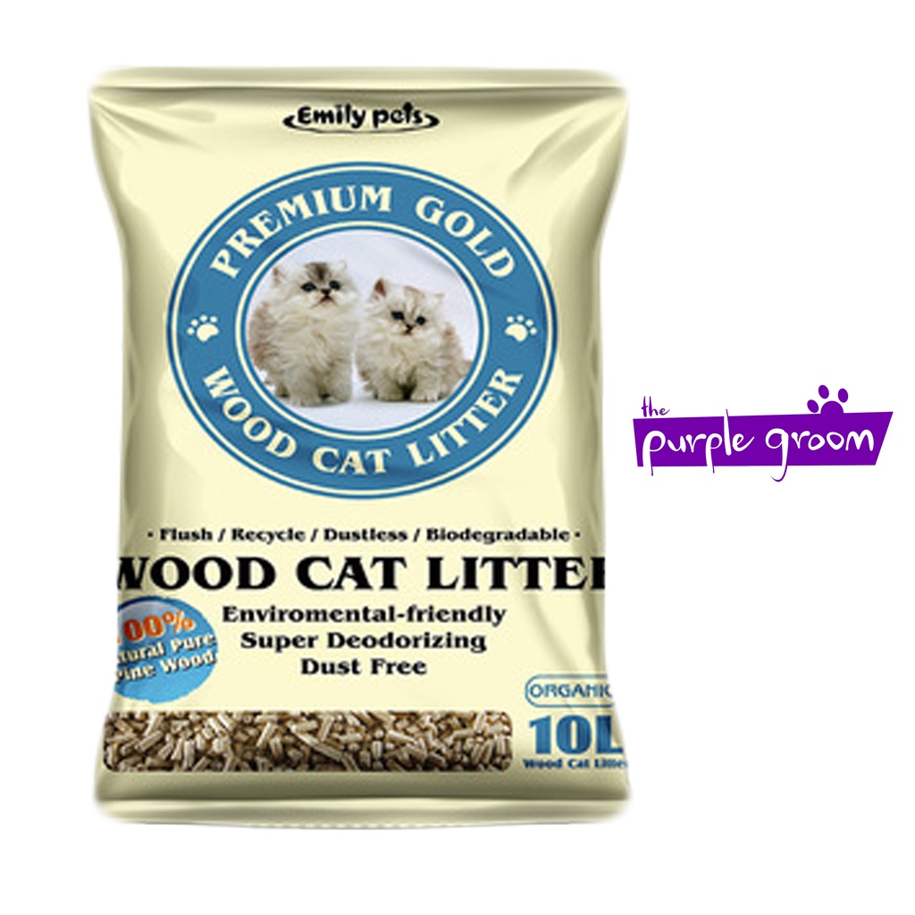 Emily Pets Wood Pellet Cat Litter 10L) Shopee Philippines