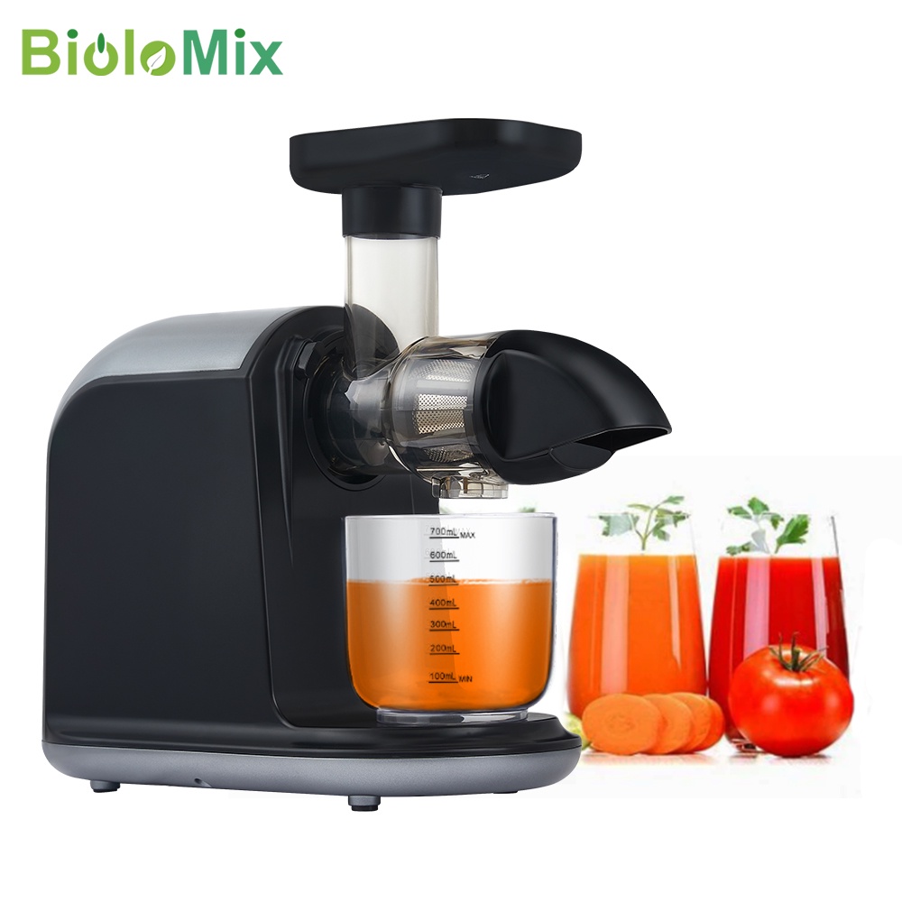 BioloMix BPA FREE Slow Masticating Auger Juicer Fruit and Vegetable Low