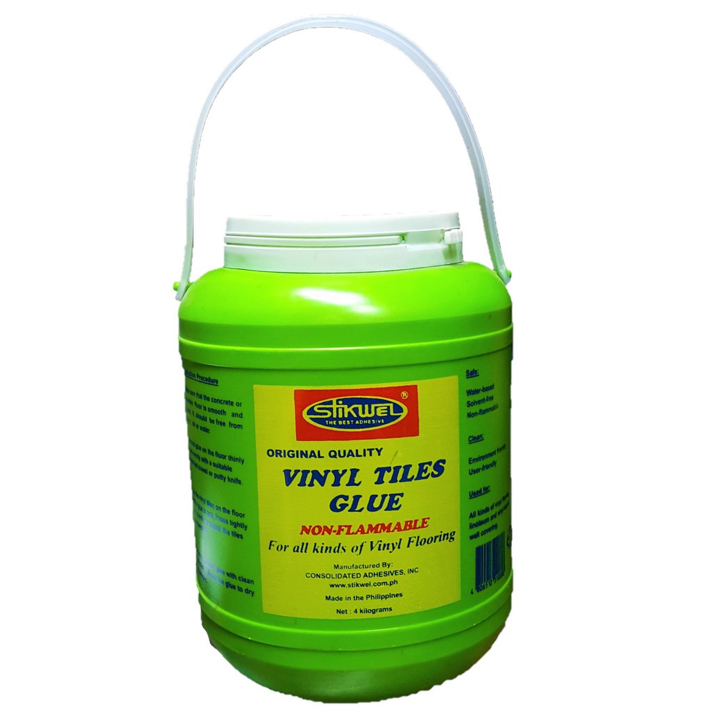 Stikwel Vinyl Tiles Glue/ Adhesive - 4 kgs | Shopee Philippines