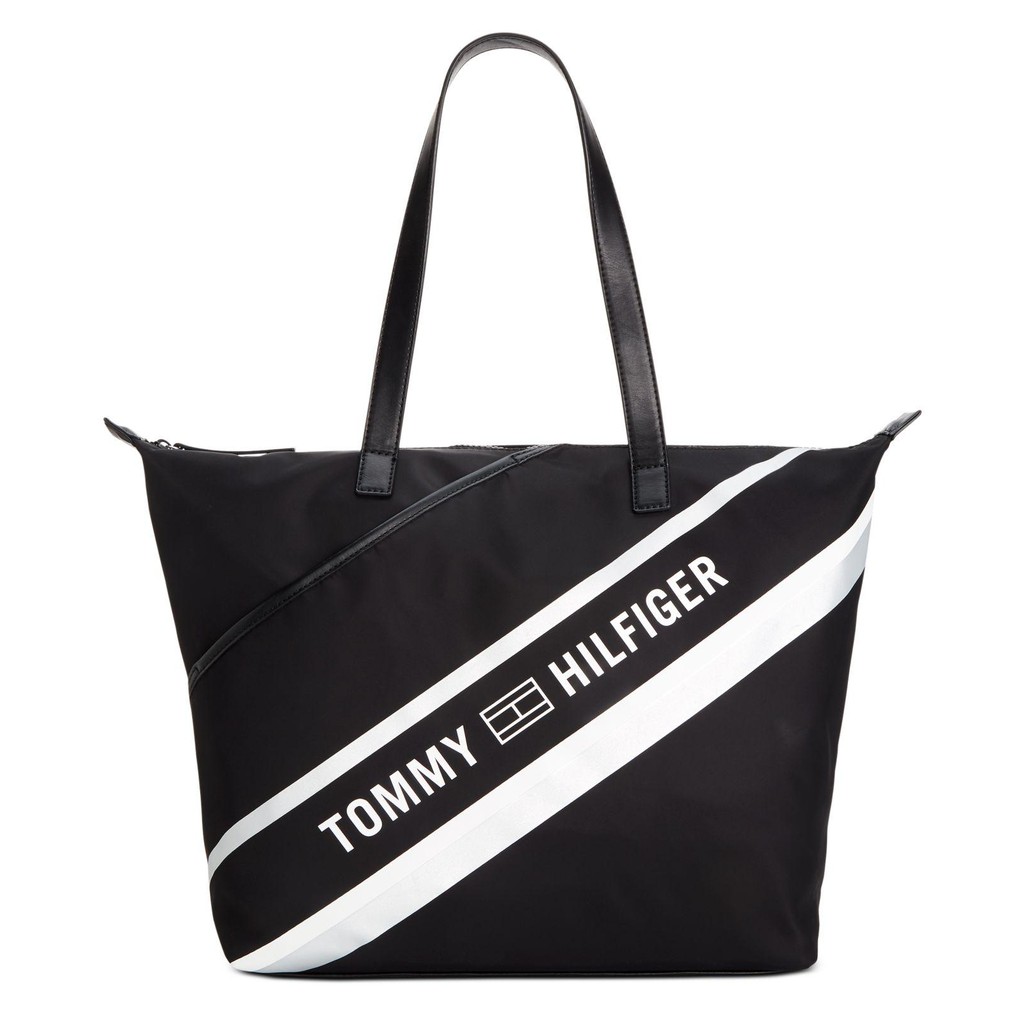 tommy hilfiger purse black and white