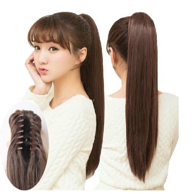 😍Long Hair extension clamp wig | Shopee Philippines
