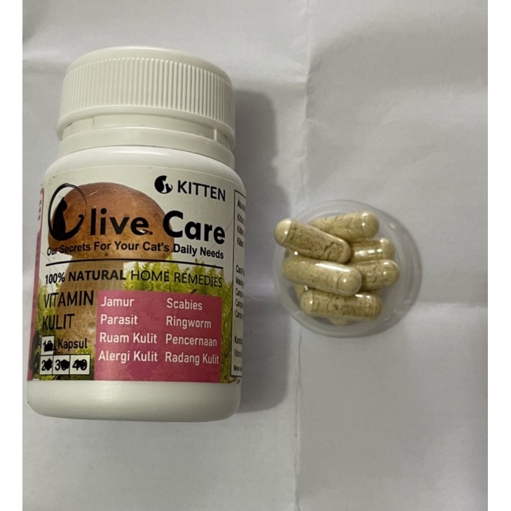 Olive Care Cat Vitamin Skin Fungus Parasite Scabies Ringworm Skin
