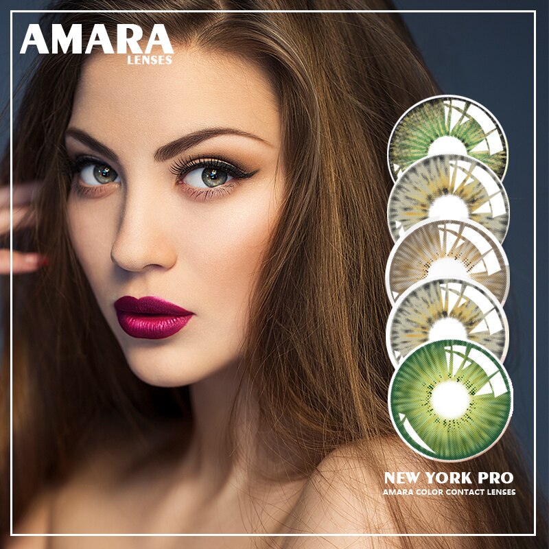 morbiditet Romantik kromatisk AMARA LENSES 1Pair New York PRO Series Cosmetic Contact Lenses Colored  Lenses for Eyes | Shopee Philippines