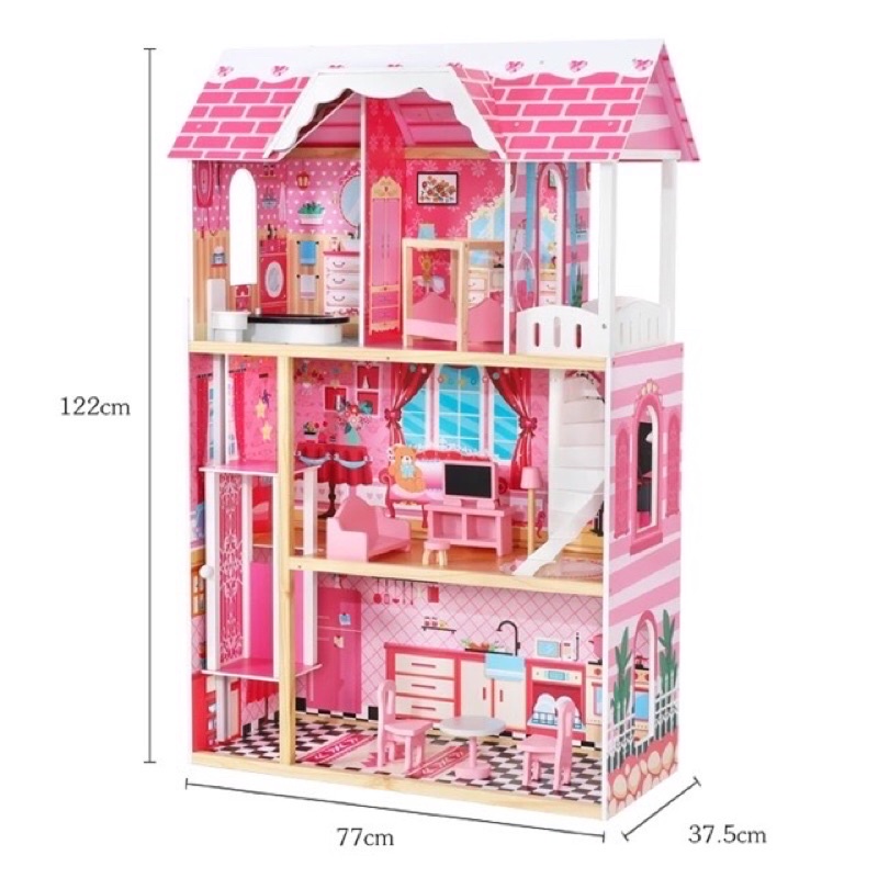 Life Size Isabelle Big Wooden dollhouse pretend playset doll house