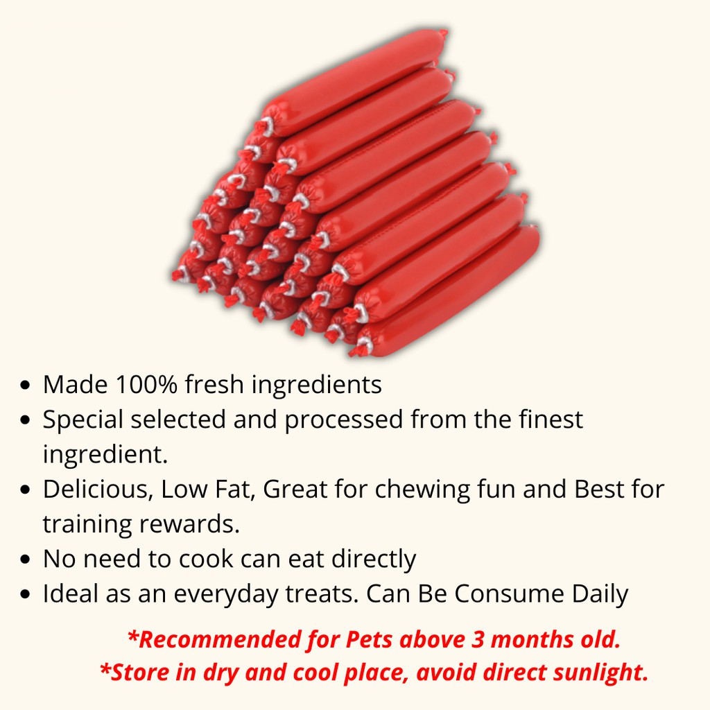 TERKE Pet food Dog Treats Pet Dog Sausage 15g Cat Sausage Pet Snack Cat Dog Food Treats Ham Dog Trai #5
