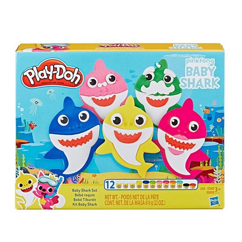 baby shark bath toy set