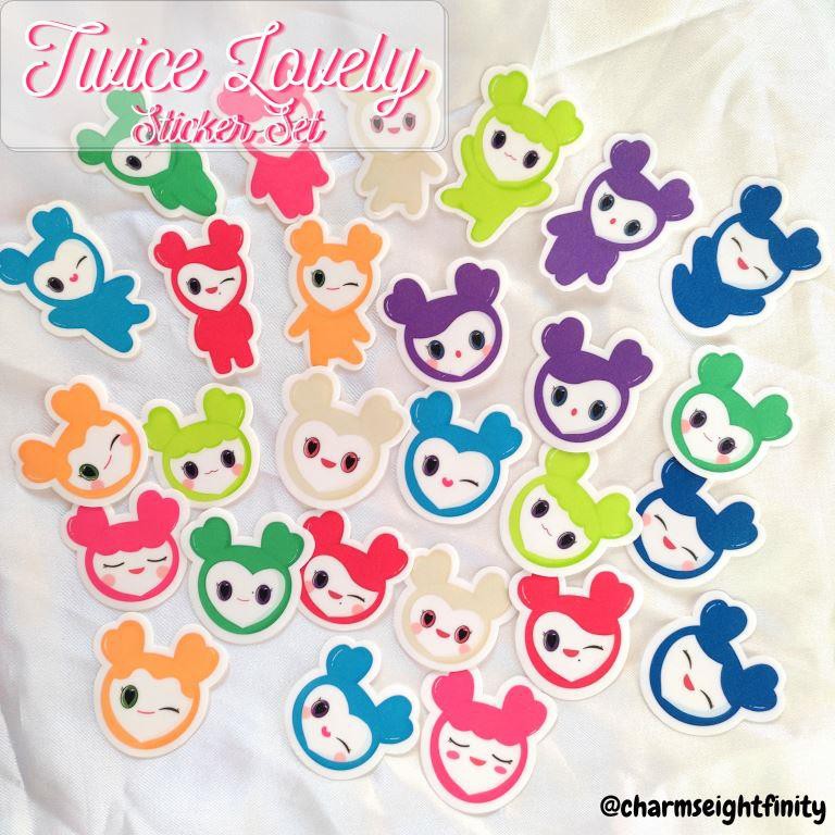 Twice Lovely Laburi Glittered Vinyl Sticker Kpop Shopee Philippines