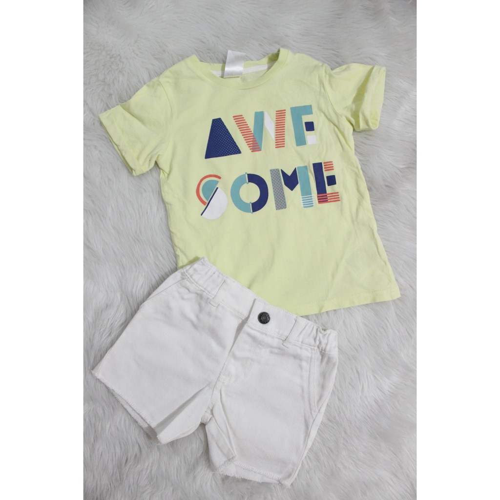 baby girl white shorts