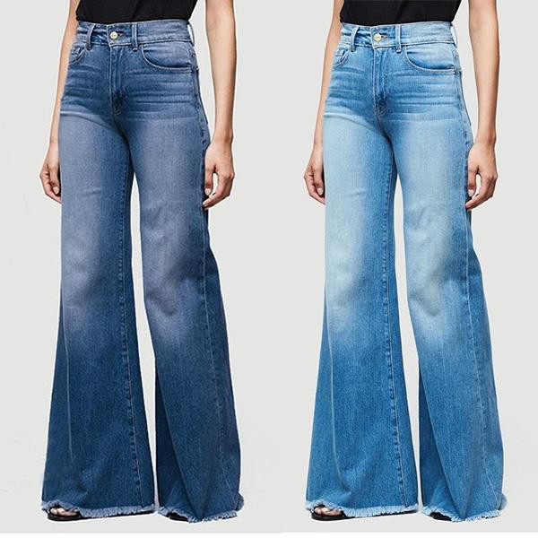 plus size denim bell bottom jeans