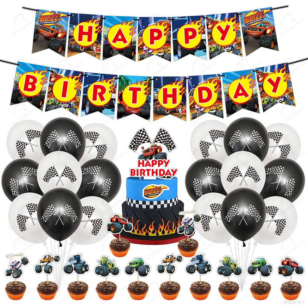 Snow Blaze and the Monster Machines Theme Happy Birthday Party ...