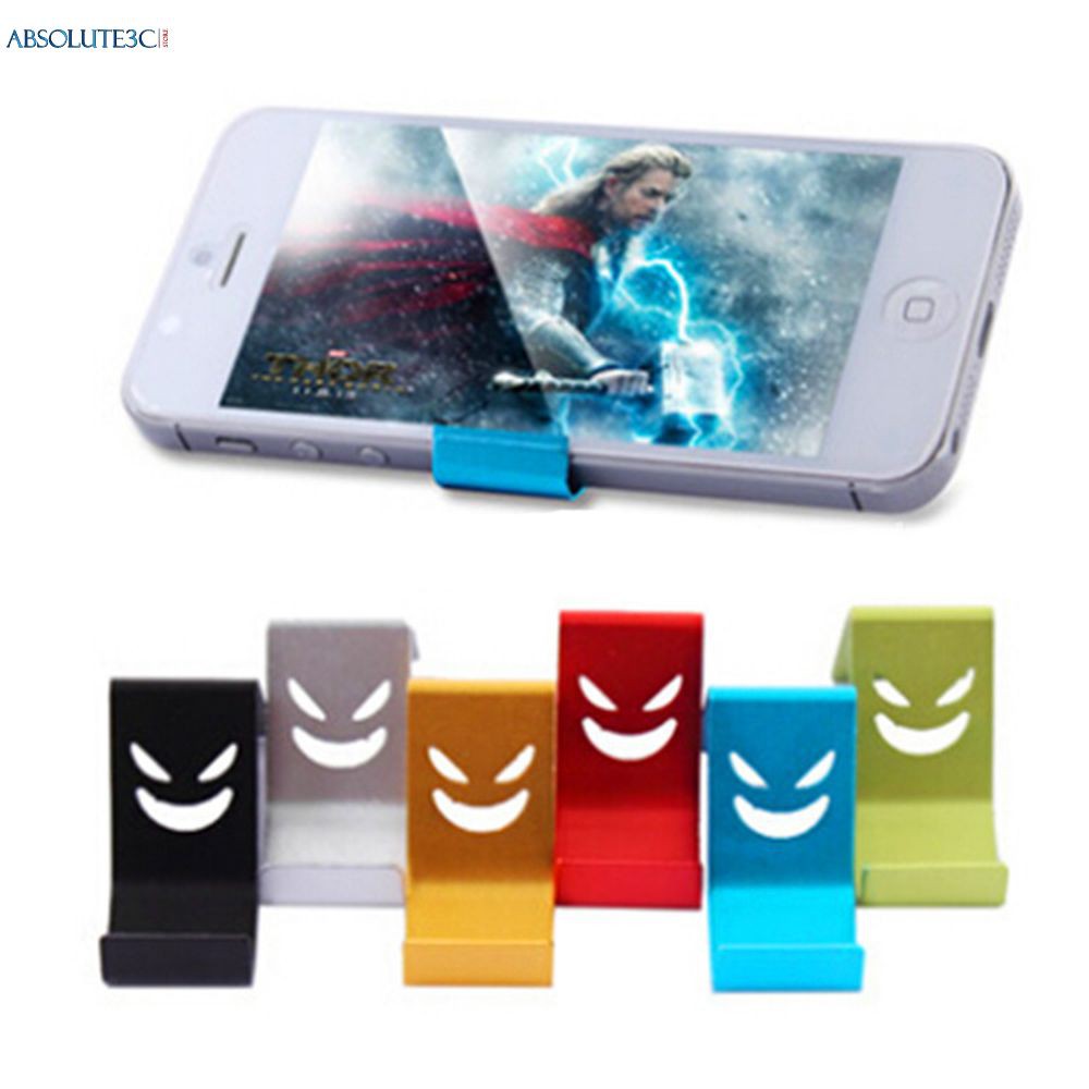 1PC Smile Metal Cell Phone Holder Universal Phone Stander Random Color ...