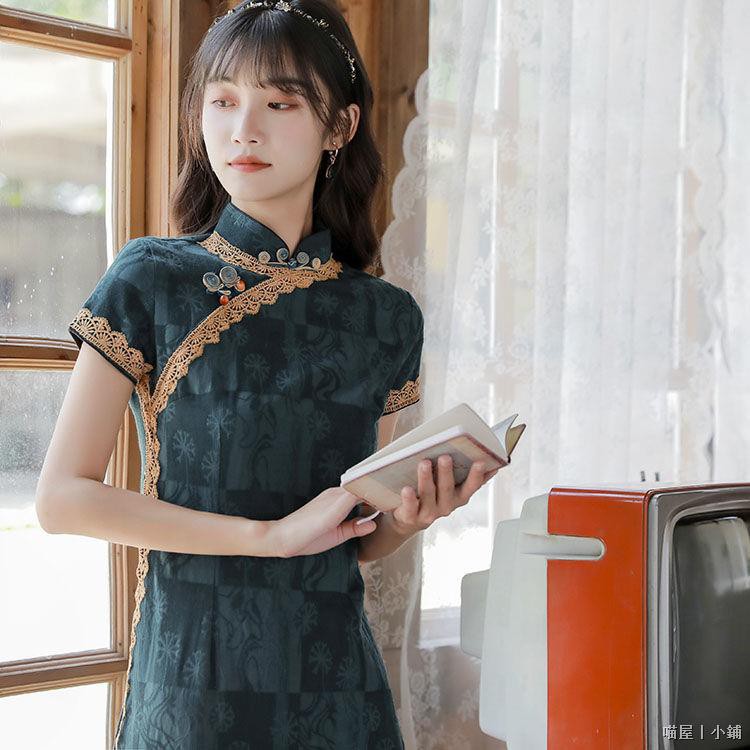 chinese collar girl dress