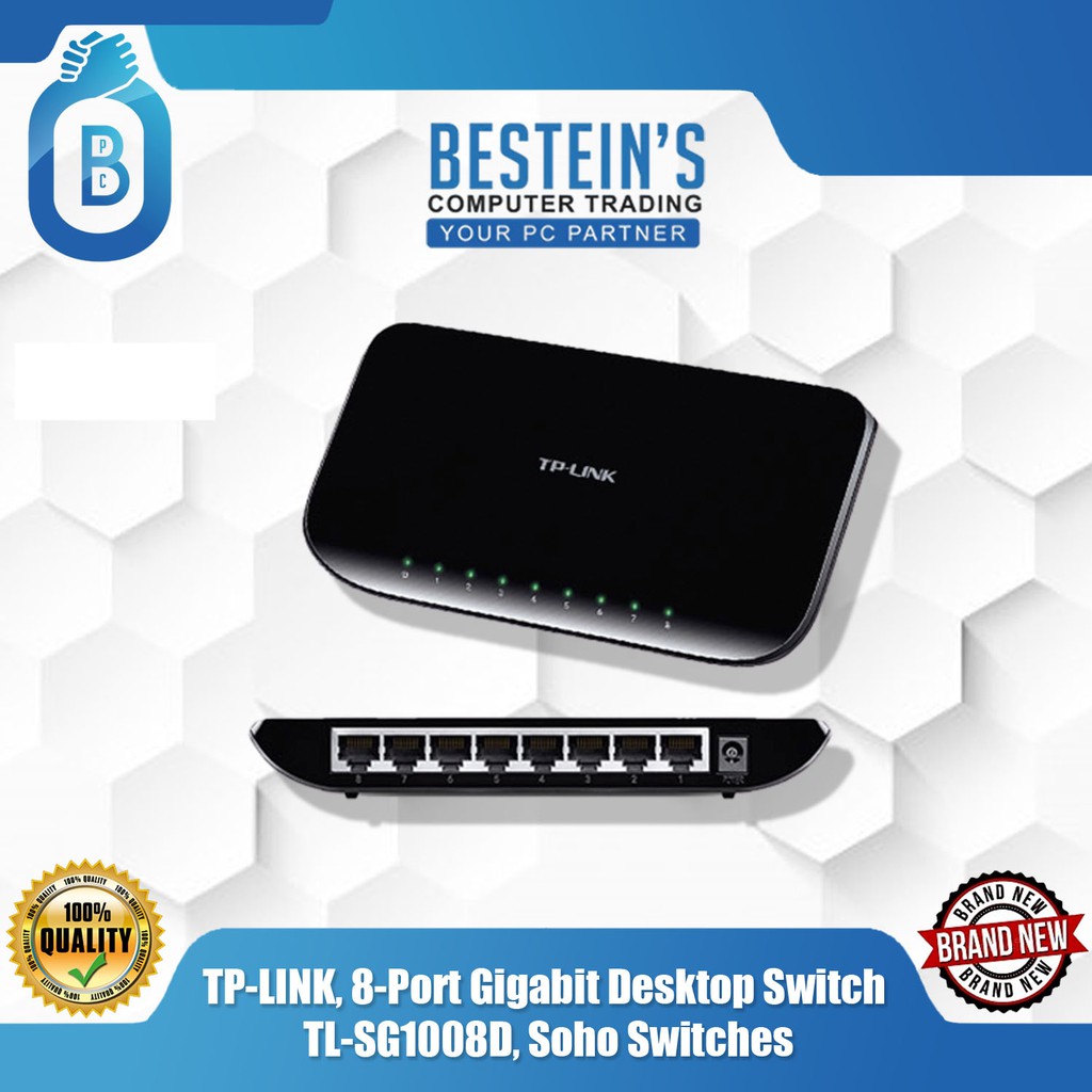 TP-LINK, 8-Port Gigabit Desktop Switch TL-SG1008D, Soho Switches ...