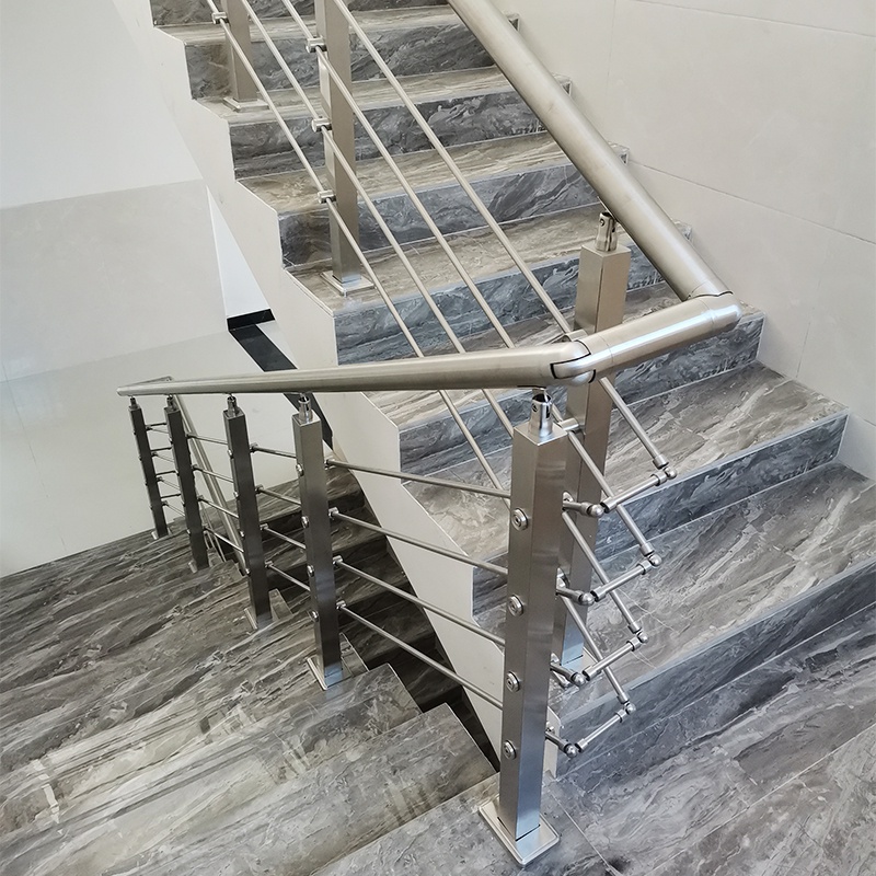 Stair handrail guardrail self-installed stainless steel column indoor ...