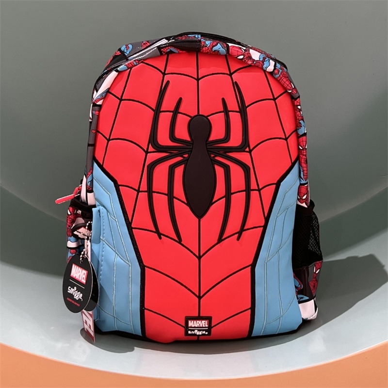 Smiggle Marvel Spider-Man Junior Hoodie Backpack 3-6 school bag Purple ...