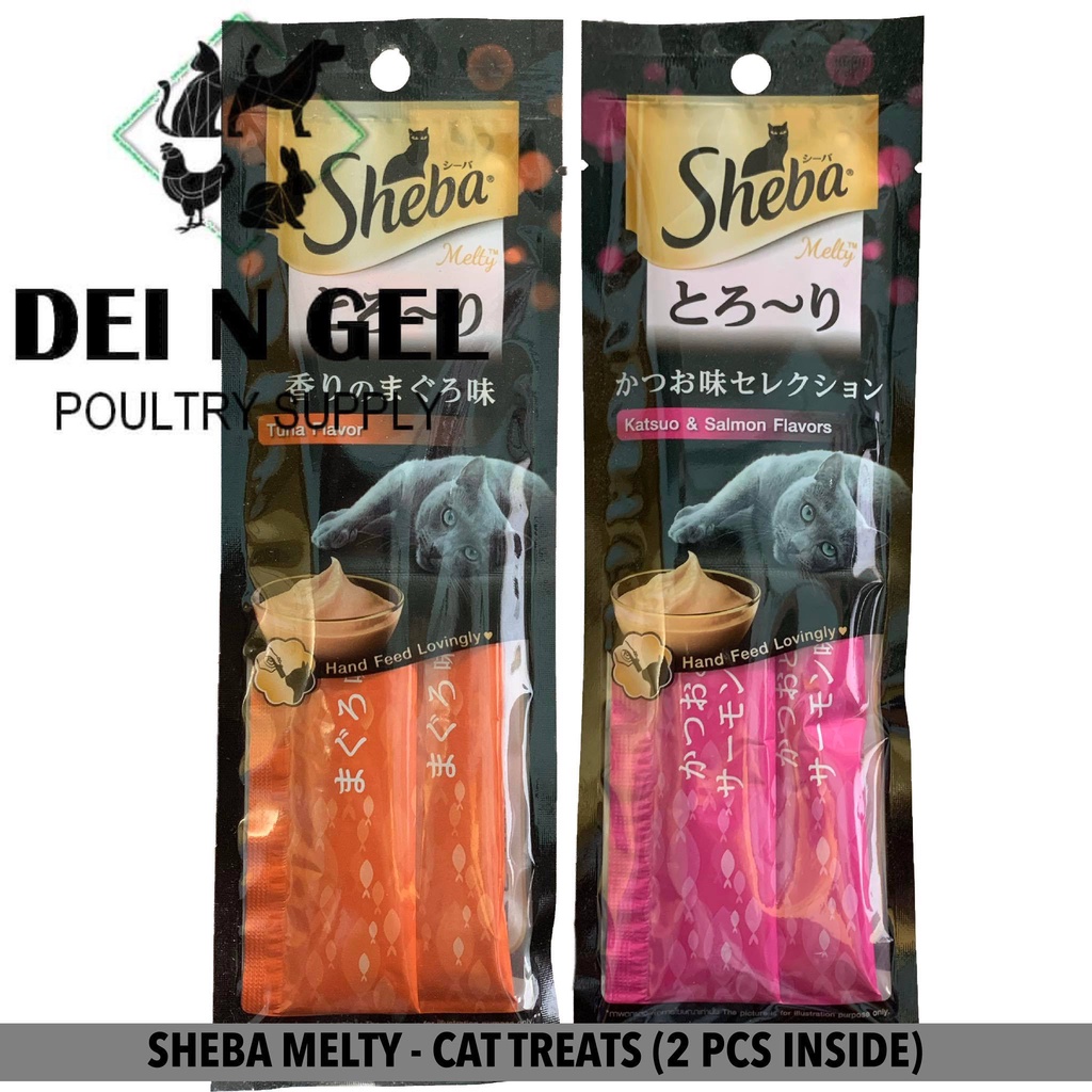 SHEBA MELTY CREAMY CAT TREATS KATSUO & SALMON FLAVOR / TUNA FLAVOR (2