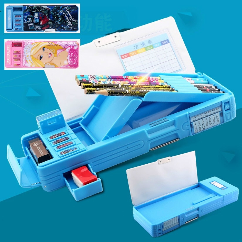 long plastic pencil box