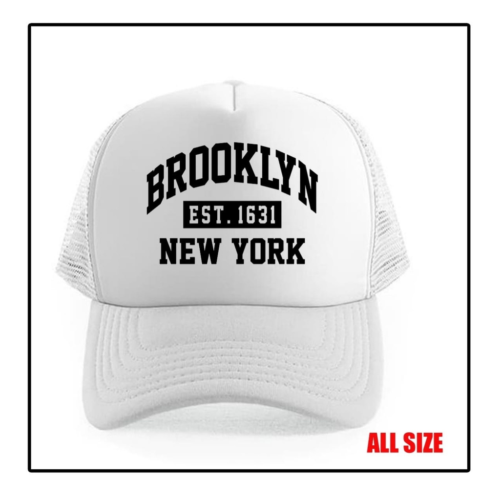 Trucker Hats / Cool Nets Logo BROOKLYN NEW YORK Shopee Philippines