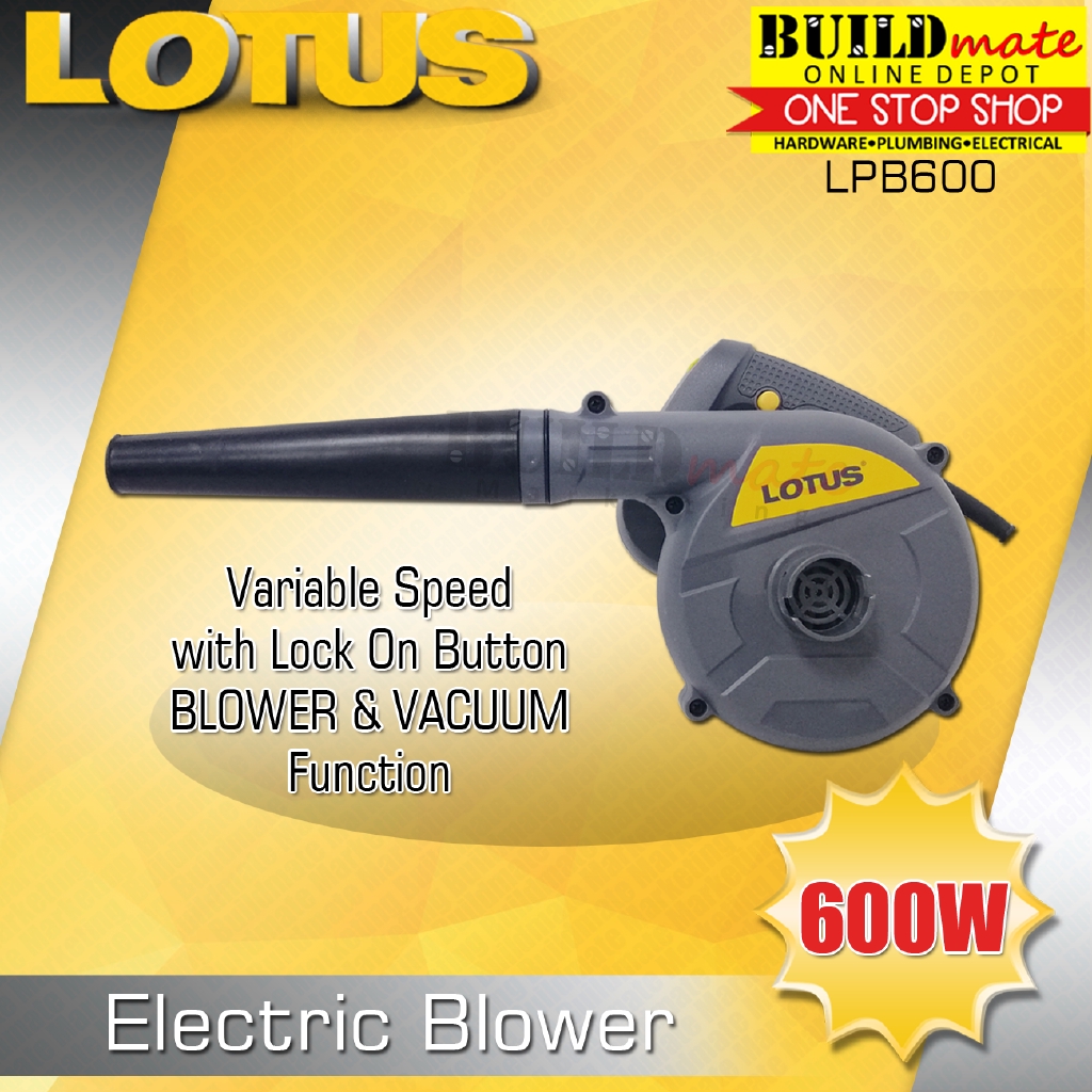 LOTUS Electric Blower Air / Vacuum Variable Speed 600W LPB600