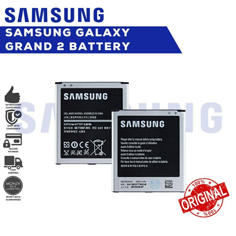 ORIGINAL LI-ION BATTERY FOR Samsung Galaxy Grand 2 SM-G7106 SM-G7102 ...