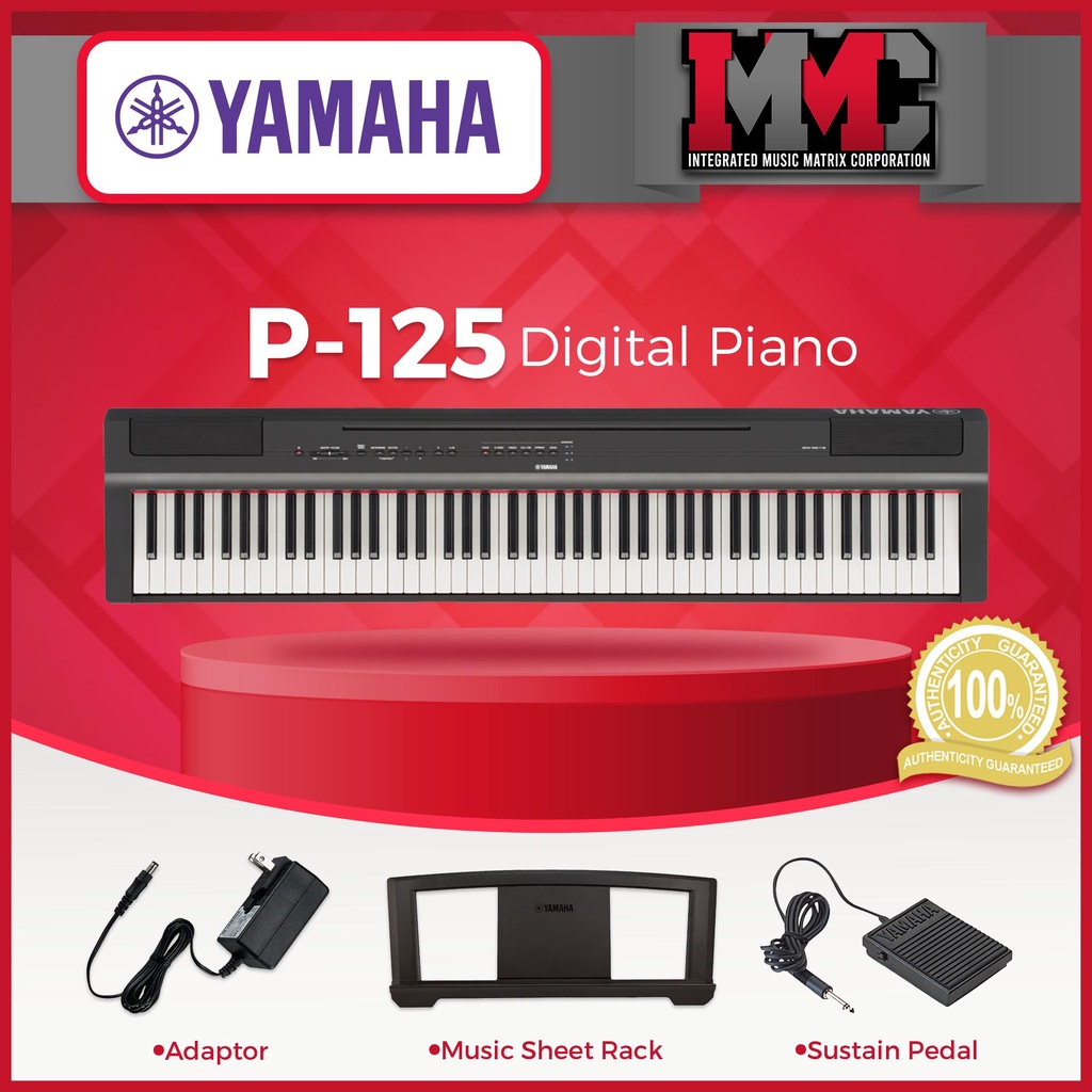 YAMAHA P125 DIGITAL PIANO | Shopee Philippines