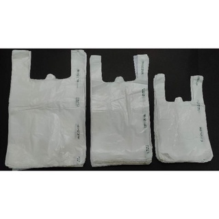 BIODEGRADABLE WHITE Sando Bag Plastic Bag (Tiny, Medium,Large) #1