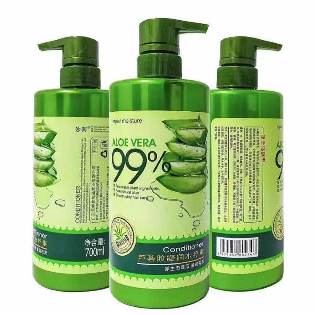 NEW 99 Aloe Vera Hair Shampoo 800ML & Conditioner 700ML Shopee