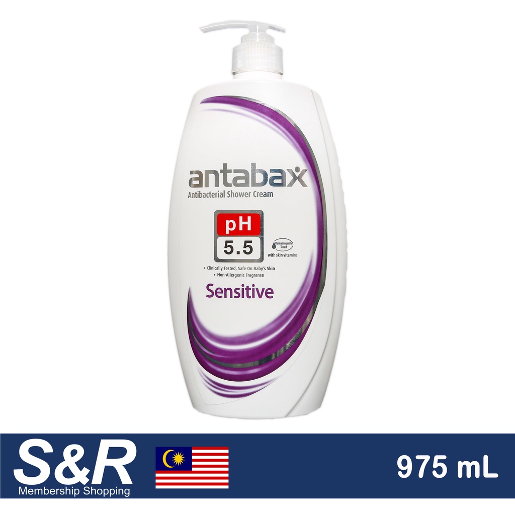 Antabax Sensitive Antibacterial Shower Cream 975mL Shopee Philippines