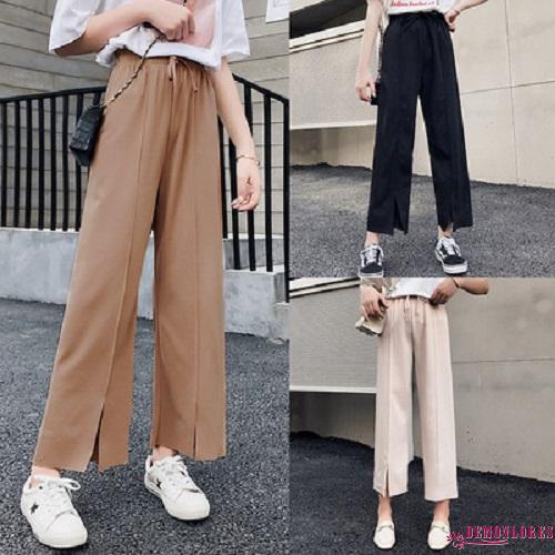 ladies lightweight cropped trousers