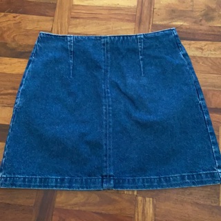 blue denim skirt topshop