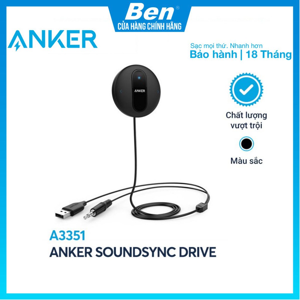 ANKER SoundSync Drive - A3351 (Car bluetooth transmitter) | Shopee ...