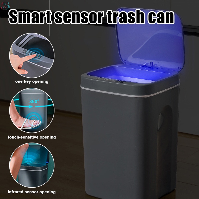 Smart Induction Touching Garbage Bin SelfSealing SelfChanging Trash Can Smart Induction