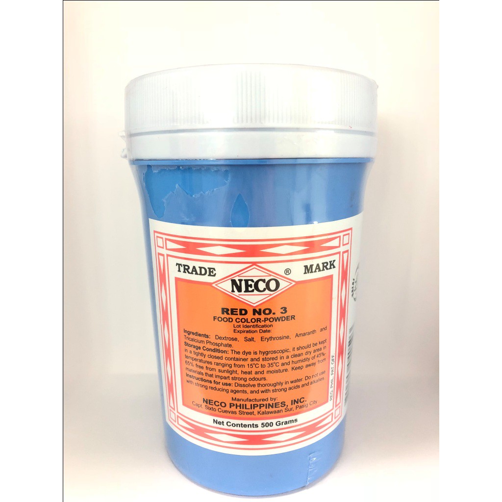 NECO Food Color RED NO.3 500gms Shopee Philippines
