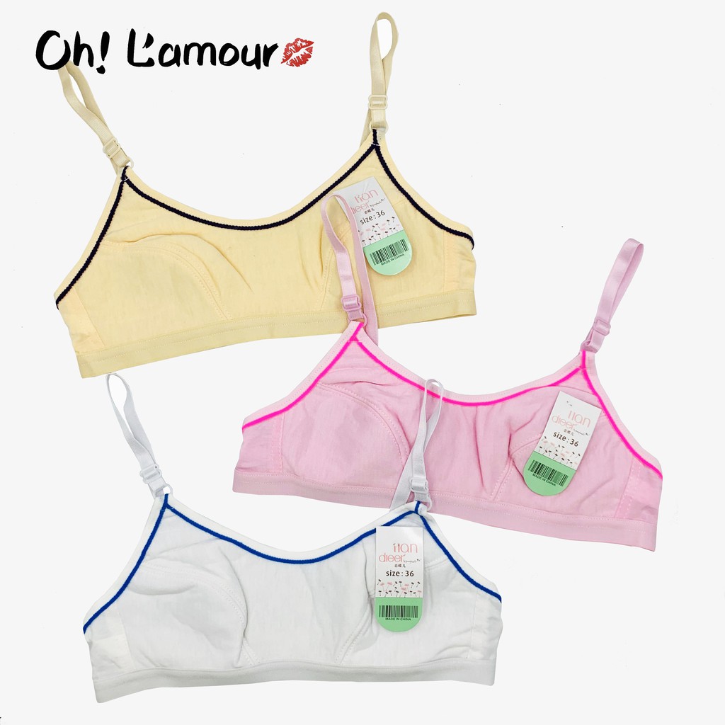 Oh Lamour 799 Kids Beginner Baby Bra Plain Basic Plain Training Bra