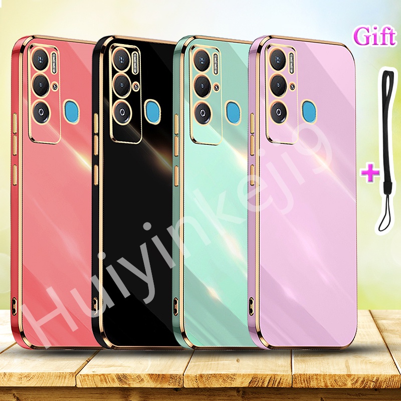 Gold edge plating Tecno Pova Neo Tecno LE6 Traight Edge Electroplated ...