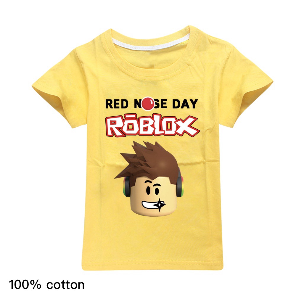 Roblox T Shirt Top Boy And Girl Spring And Summer Cotton Ready Stocks Shopee Philippines - roblox girl and boy clothes codes download