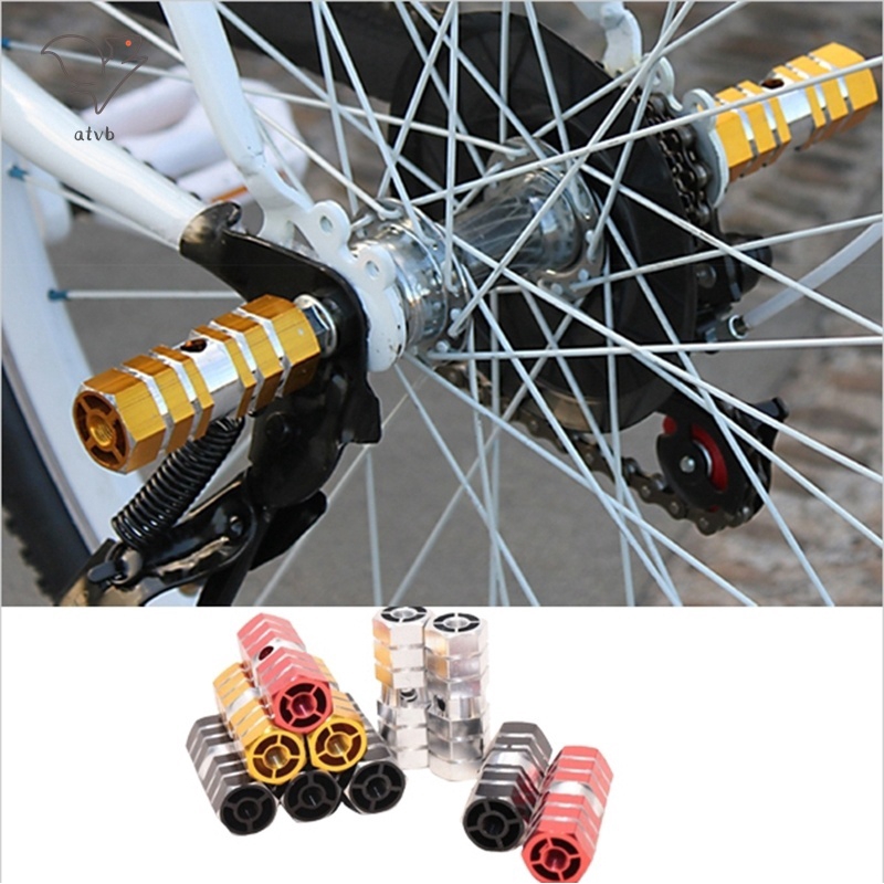✅COD Alloyaxlepedal 2pcs BMX Mountain MTB Bike Bicycle Alloy Axle Pedals  Foot Stunt Pegs BY2826 @PH