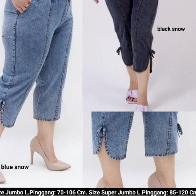 7 9 Titta Jumbo Pants Jumbo Super Jumbo Denim Jeans Pants 7 9 Bigsize Women Pro Code Shopee Philippines