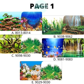 petsRealistic Colorful Aquarium Background Wallpaper 12 & 18 Inches PER METER PRECUT Back To Design #2