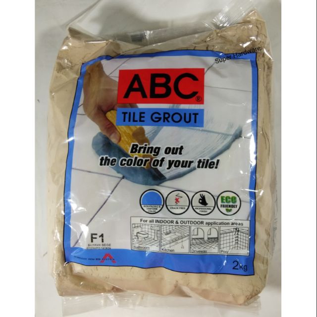 ABC Tile Grout 2kg White & Beige Shopee Philippines
