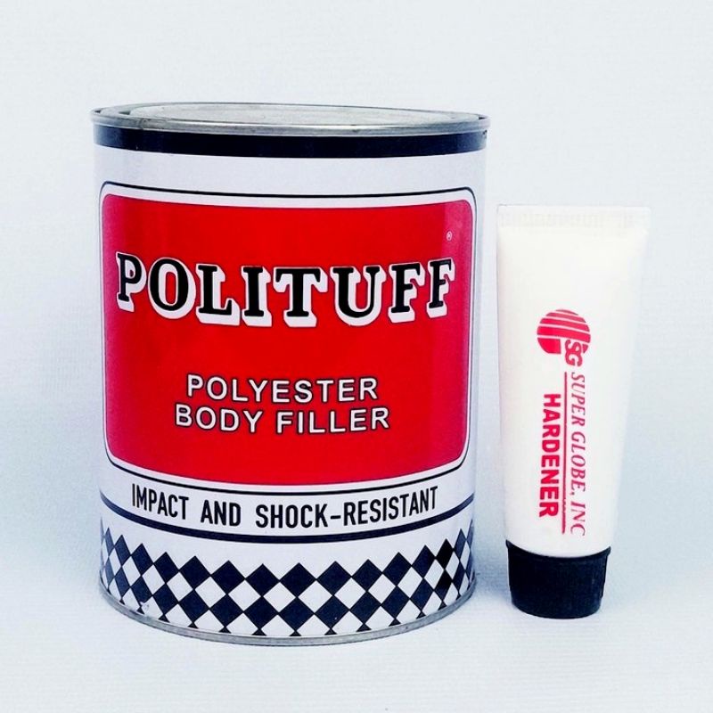 POLITUFF WITH HARDENER BODY FILLER GALLON (4L) Shopee Philippines