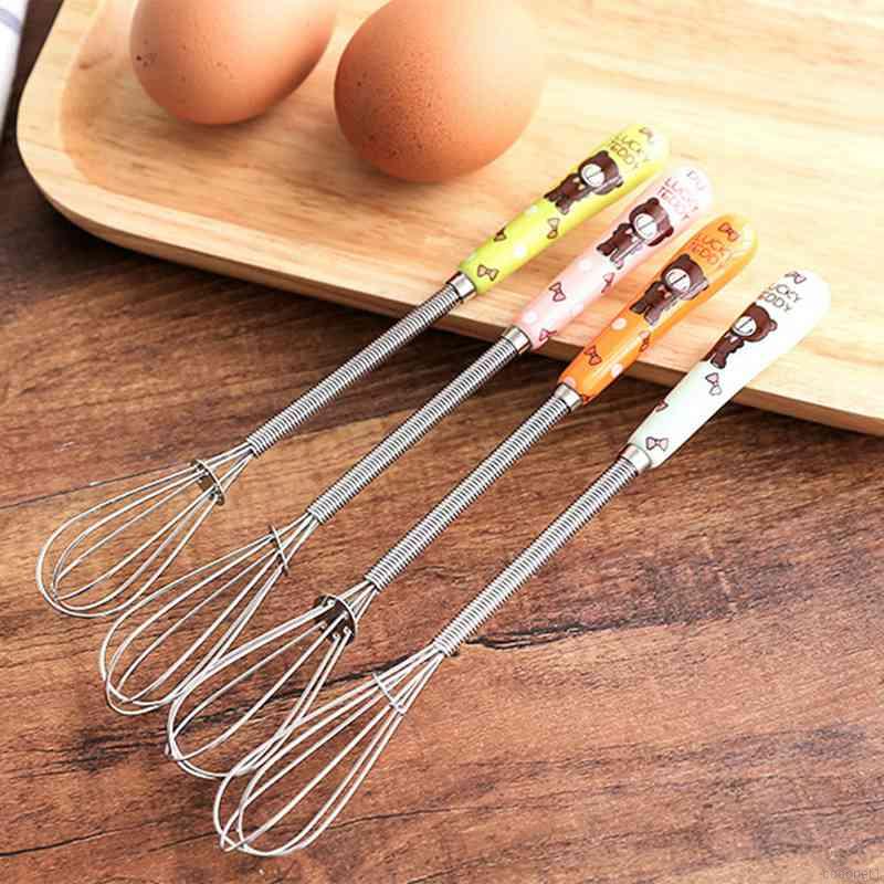 Whisk Cream Butter Ceramic Handle Whisk Manual Stainless Steel Whisk