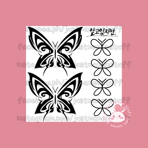Nevertheless Butterfly Temporary Tattoo (fanart by justnanenstuff