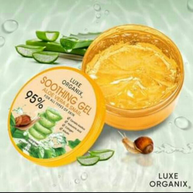 Luxe Organix Soothing Gel Aloe Vera & Snail 300 ml Shopee Philippines