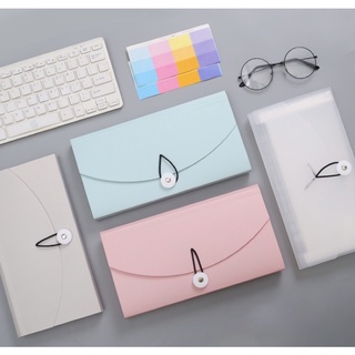 Pastel Color Series Multi-function Expanding File Pocket envelope #1