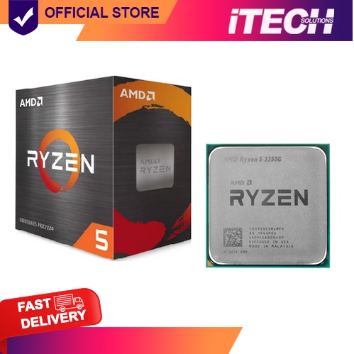 AMD RYZEN 5 3350G 3.6GHZ/4C/8T/RDN-VEGA10/AM4 OEM (WITH HSF) | Shopee ...