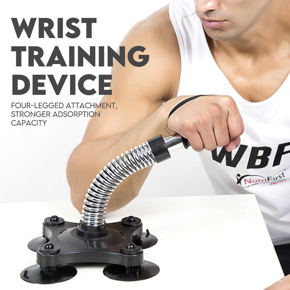 Arm Wrestling Wrist Hand Gripper Set Trainer Forearm Steel Sports